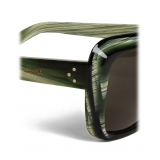 Céline - Occhiali da Sole Oversize in Acetato - Verde Corno - Occhiali da Sole - Céline Eyewear