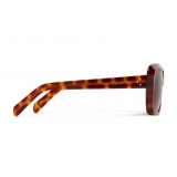 Céline - Occhiali da Sole Oversize in Acetato - Leopardo Havana - Occhiali da Sole - Céline Eyewear