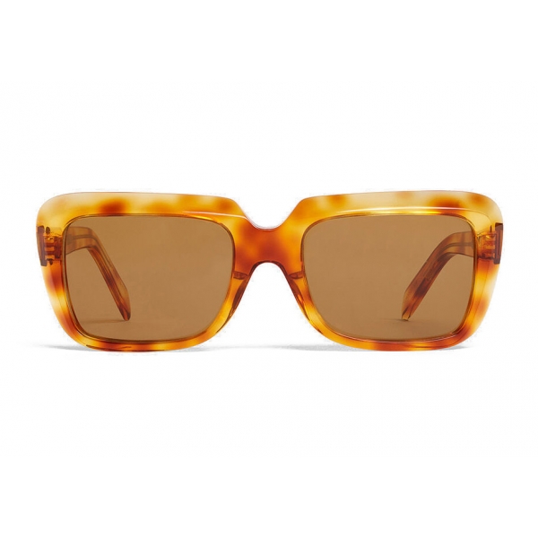 Céline - Oversize Sunglasses in Acetate - Honey Havana - Sunglasses - Céline Eyewear