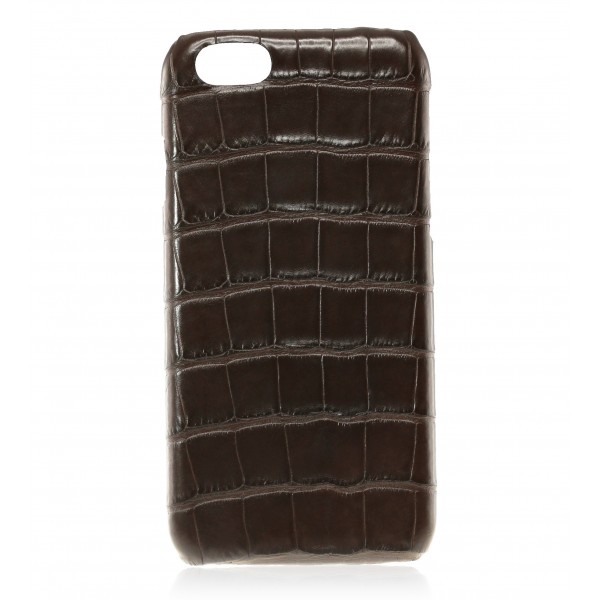 2 ME Style - Cover Croco Marron - iPhone 8 Plus / 7 Plus - Cover in Pelle