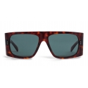 Céline - Rectangular Sunglasses in Acetate - Red Havana - Sunglasses - Céline Eyewear