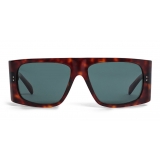 Céline - Occhiali da Sole Rettangolari in Acetato - Rosso Havana - Occhiali da Sole - Céline Eyewear