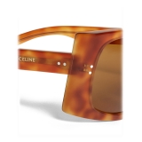 Céline - Rectangular Sunglasses in Acetate - Light Havana - Sunglasses - Céline Eyewear