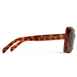 Céline - Occhiali da Sole Oversize in Acetato - Leopardo Havana - Occhiali da Sole - Céline Eyewear