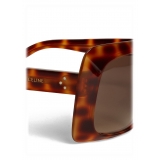 Céline - Occhiali da Sole Oversize in Acetato - Leopardo Havana - Occhiali da Sole - Céline Eyewear