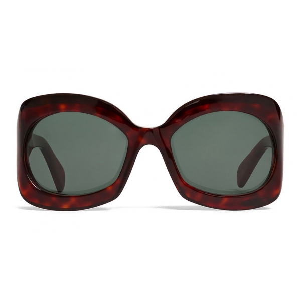 Céline - Occhiali da Sole a Farfalla in Acetato - Rosso Havana - Occhiali da Sole - Céline Eyewear