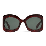 Céline - Occhiali da Sole a Farfalla in Acetato - Rosso Havana - Occhiali da Sole - Céline Eyewear