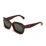 Céline - Occhiali da Sole a Farfalla in Acetato - Rosso Havana - Occhiali da Sole - Céline Eyewear