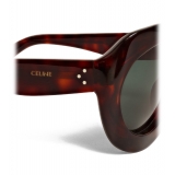 Céline - Occhiali da Sole a Farfalla in Acetato - Rosso Havana - Occhiali da Sole - Céline Eyewear