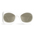 Céline - Butterfly Sunglasses in Acetate - White - Sunglasses - Céline Eyewear