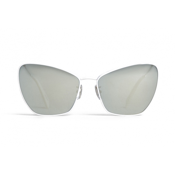 Céline - Butterfly Sunglasses in Metal - White Silver - Sunglasses - Céline Eyewear