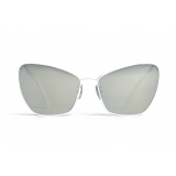 Céline - Occhiali da Sole a Farfalla in Metallo - Bianco Argento - Occhiali da Sole - Céline Eyewear