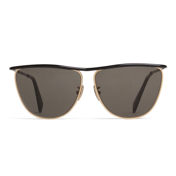 Céline - Cat Eye Sunglasses in Metal 08 X Andy  - Black Gold Smoke - Sunglasses - Céline Eyewear