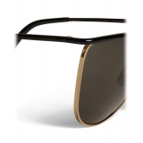 Céline - Cat Eye Sunglasses in Metal 08 X Andy  - Black Gold Smoke - Sunglasses - Céline Eyewear