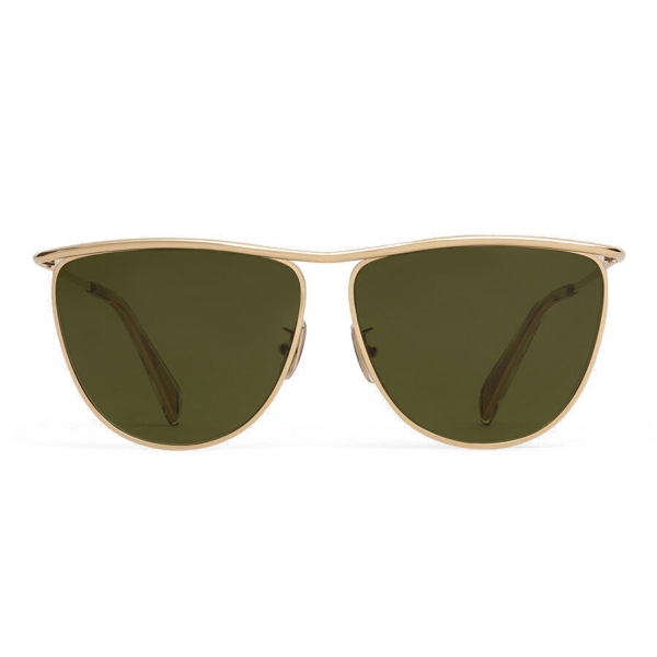 Céline - Cat Eye Sunglasses in Metal 08 X Andy - Gold Green - Sunglasses - Céline Eyewear