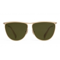 Céline - Cat Eye Sunglasses in Metal 08 X Andy - Gold Green - Sunglasses - Céline Eyewear