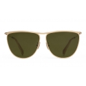 Céline - Occhiali da Sole Cat Eye in Metallo 08 X Andy - Oro Verde - Occhiali da Sole - Céline Eyewear