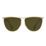 Céline - Occhiali da Sole Cat Eye in Metallo 08 X Andy - Oro Verde - Occhiali da Sole - Céline Eyewear