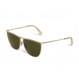 Céline - Cat Eye Sunglasses in Metal 08 X Andy - Gold Green - Sunglasses - Céline Eyewear