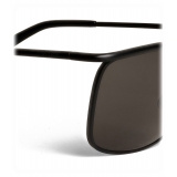 Céline - Occhiali da Sole Rettangolare in Metallo 07 Robbie - Nero Fumo - Occhiali da Sole - Céline Eyewear