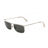 Céline - Rectangular Sunglasses in Metal 07 Robbie - Gold Smoke - Sunglasses - Céline Eyewear