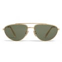 Céline - Butterfly Sunglasses in Metal 04 - Gold Green - Sunglasses - Céline Eyewear