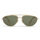 Céline - Butterfly Sunglasses in Metal 04 - Gold Green - Sunglasses - Céline Eyewear