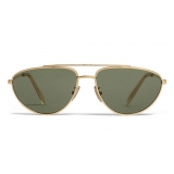 Céline - Occhiali da Sole a Farfalla in Metallo 04 - Oro Verde - Occhiali da Sole - Céline Eyewear