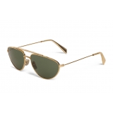 Céline - Occhiali da Sole a Farfalla in Metallo 04 - Oro Verde - Occhiali da Sole - Céline Eyewear