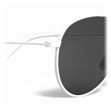 Céline - Occhiali da Sole Aviator in Metallo 01 - Bianco Ottico Fumo - Occhiali da Sole - Céline Eyewear