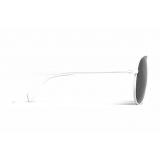 Céline - Aviator Sunglasses in Metal 01 - Optic White Smoke - Sunglasses - Céline Eyewear