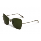 Céline - Butterfly Sunglasses in Metal - Silver Green - Sunglasses - Céline Eyewear