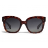 Céline - Occhiali da Sole Oversized in Acetato - Rosso Havana - Occhiali da Sole - Céline Eyewear