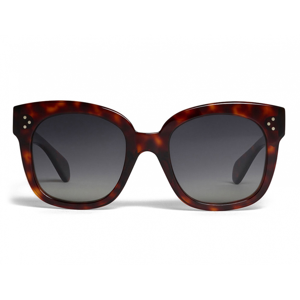 Céline - Oversized Sunglasses in Acetate - Red Havana - Sunglasses - Eyewear - Avvenice