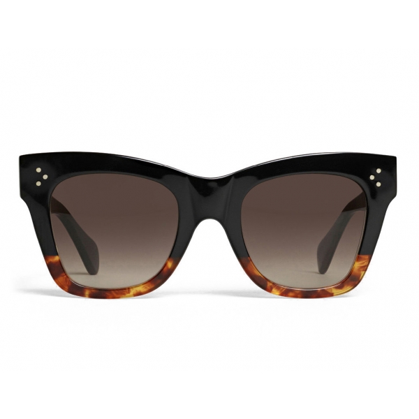 Céline - Classic Cat Eye Sunglasses in Acetate - Black Havana - Sunglasses - Céline Eyewear