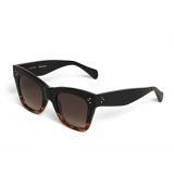 Céline - Classic Cat Eye Sunglasses in Acetate - Black Havana - Sunglasses - Céline Eyewear