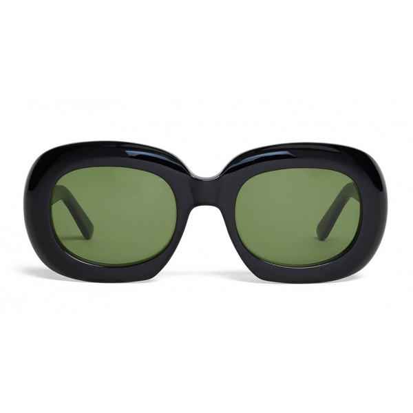 Céline - Oversized Oval Sunglasses in Acetate - Black - Sunglasses - Céline Eyewear