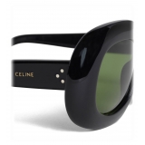 Céline - Occhiali da Sole Oversized Ovali in Acetato - Nero - Occhiali da Sole - Céline Eyewear
