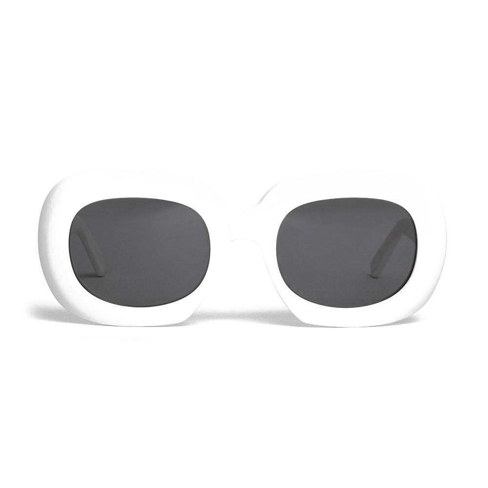 Céline - Oversized Oval in Acetate - White - Sunglasses - Céline Eyewear - Avvenice