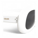 Céline - Oversized Oval Sunglasses in Acetate - White - Sunglasses - Céline Eyewear