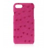 2 ME Style - Case Ostrich Cyclamen - iPhone 8 Plus / 7 Plus - Leather Cover