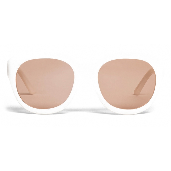 Pink Plastic Rimless Sunglasses, 5.5in x 2.2in