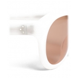 Céline - Round Sunglasses in Acetate - Milky White - Sunglasses - Céline Eyewear