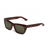 Céline - Occhiali da Sole a Quadrati 01 in Acetato - Rosso Havana - Occhiali da Sole - Céline Eyewear