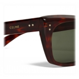 Céline - Occhiali da Sole a Quadrati 01 in Acetato - Rosso Havana - Occhiali da Sole - Céline Eyewear