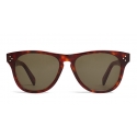 Céline - Occhiali da Sole a Quadrati 12 in Acetato - Rosso Havana - Occhiali da Sole - Céline Eyewear