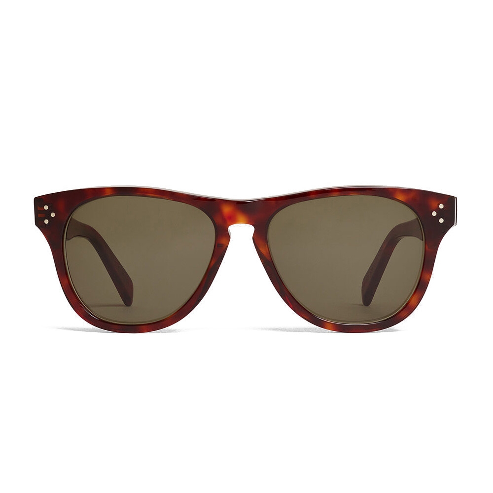 - Square Sunglasses 12 in Acetate - Red Havana - Sunglasses - Céline Avvenice