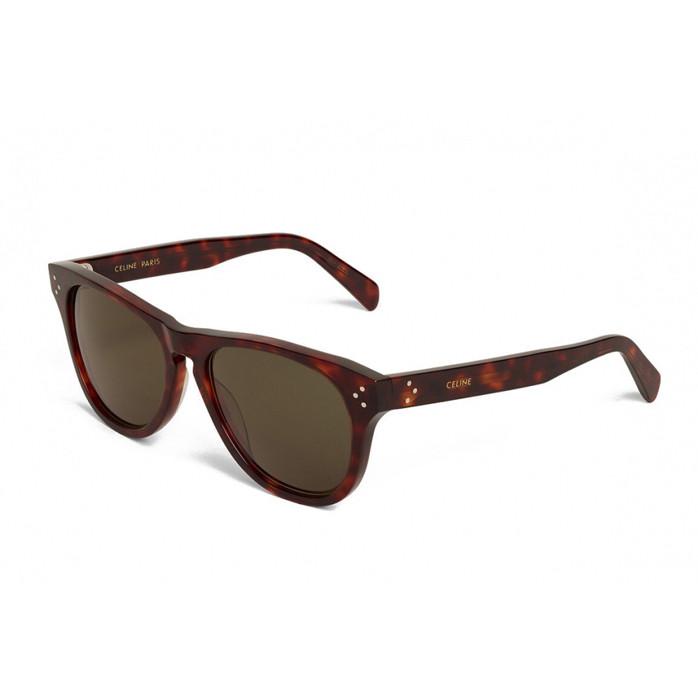 Céline - Square Sunglasses 12 in Acetate - Red Havana - Sunglasses ...