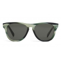 Céline - Occhiali da Sole a Quadrati 12 in Acetato - Green Horn - Occhiali da Sole - Céline Eyewear