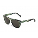 Céline - Occhiali da Sole a Quadrati 12 in Acetato - Green Horn - Occhiali da Sole - Céline Eyewear